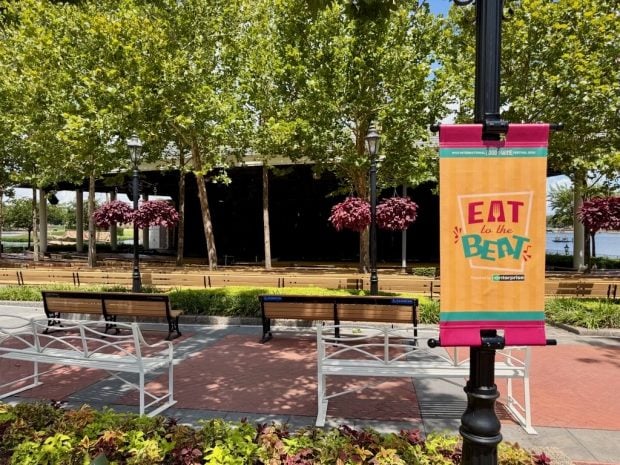 John Stamos Joins EPCOT’s Eat to the Beat Concert Lineup 2026 epcot food wine eat to the beat sign - 1