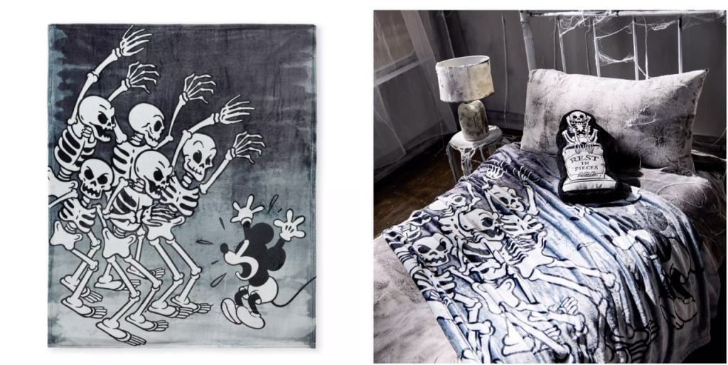 Disney Merch Blanket Large | WDWINFO.COM New Disney Merch: Skeleton Collection + Stoney Clover Lane Disney Merch Blanket Large