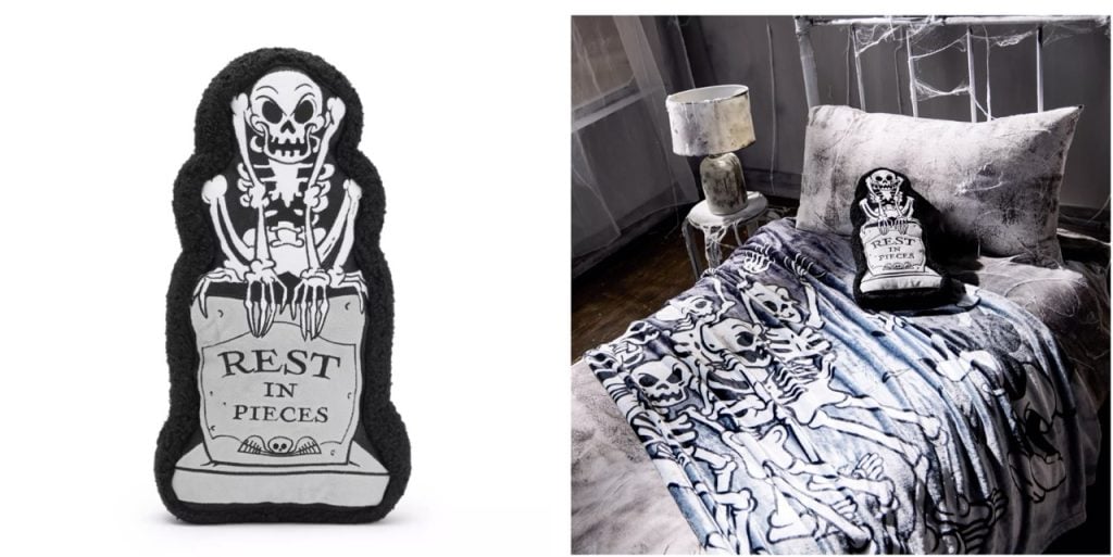 Disney Merch Pillow Large | WDWINFO.COM New Disney Merch: Skeleton Collection + Stoney Clover Lane Disney Merch Pillow Large