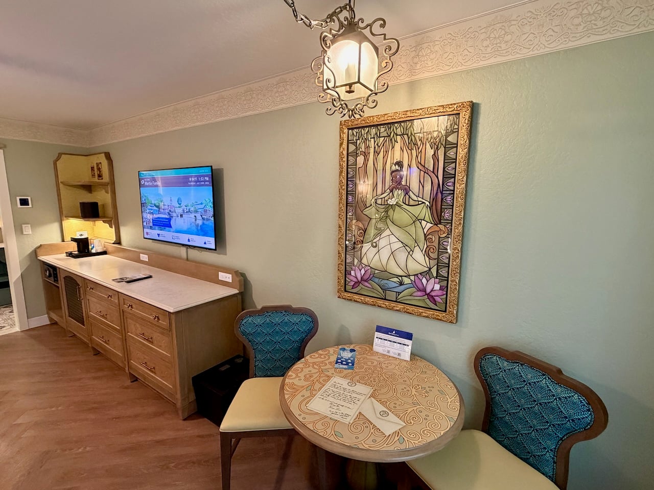 Fiber-optic headboards inside a Royal Guest Room
