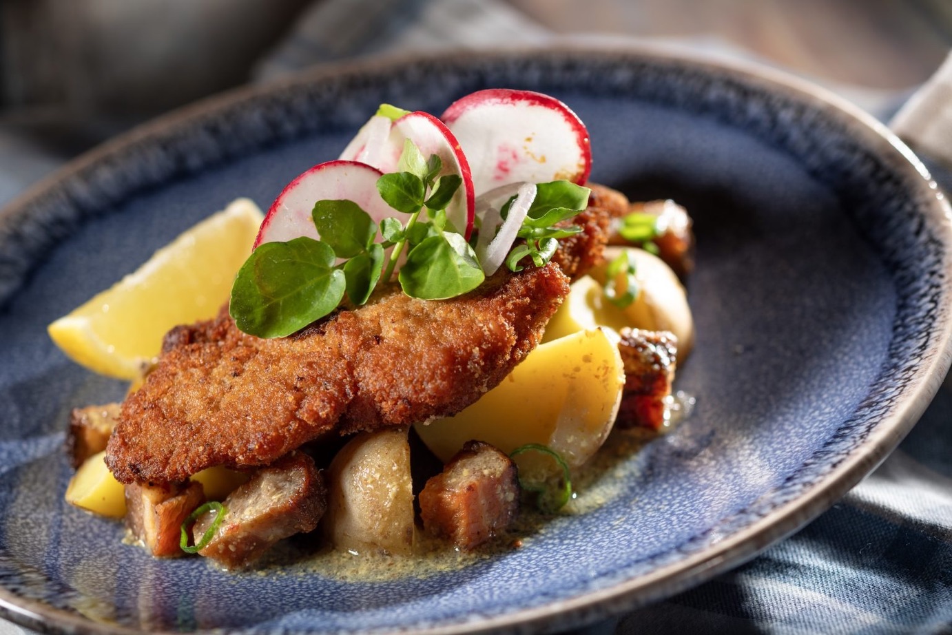 Wiener Schnitzel at the Germany marketplace