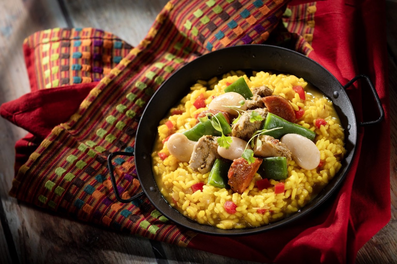 Paella Caldoso at the Spain marketplace