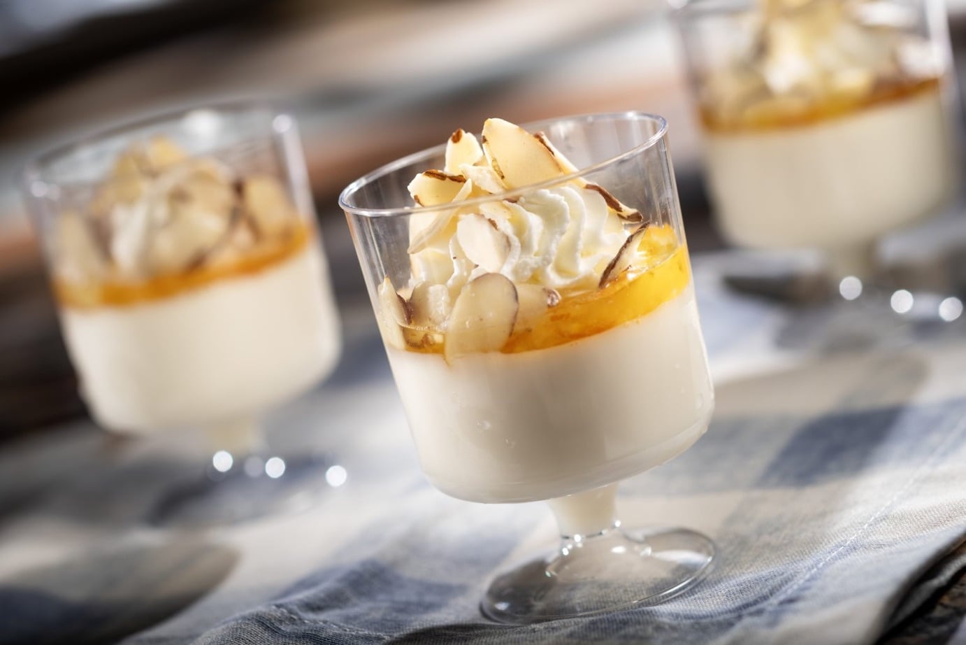 Almond Panna Cotta at the Italy marketplace