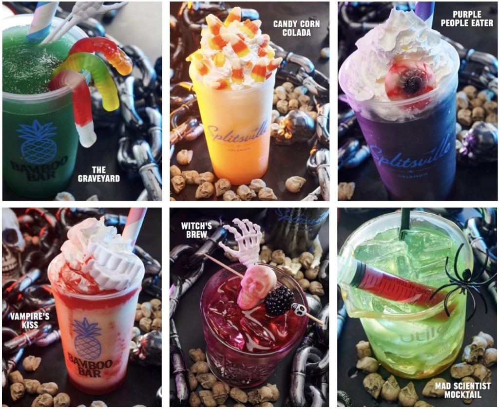 Halloween Cocktails Large | WDWINFO.COM Splitsville Disney Springs Offering New Halloween Treats Halloween Cocktails Large