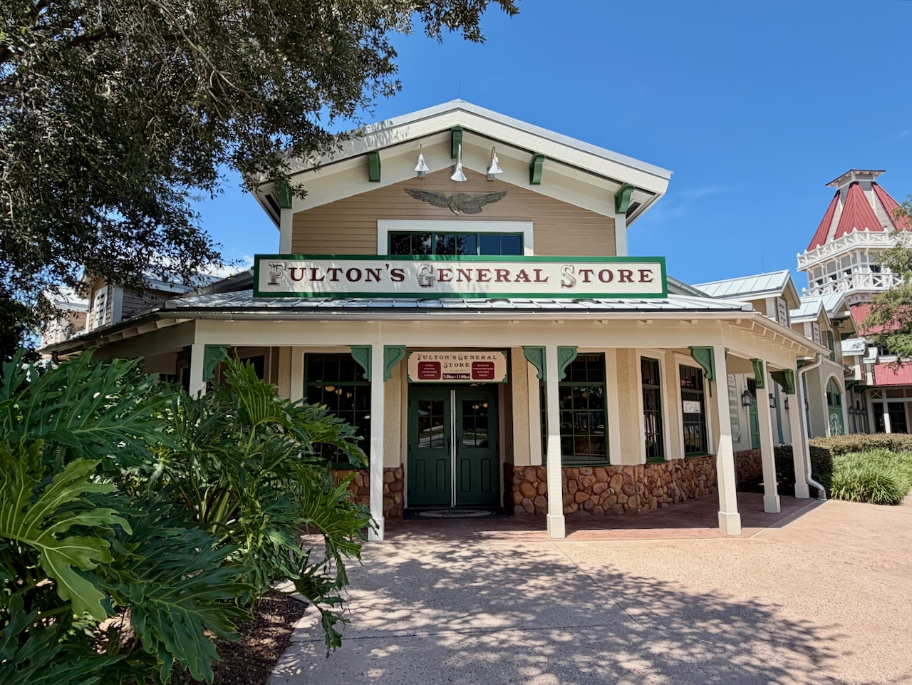 Fulton’s General Store exterior at Disney’s Port Orleans Resort – Riverside