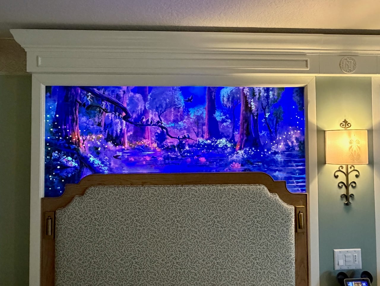 Princess-themed details inside a Royal Guest Room