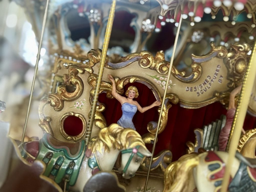 disneys boardwalk mini carousel-2026-chloe 2 | WDWINFO.COM A Closer Look at the Historic Carousel Inside Disney’s BoardWalk Inn disneys boardwalk mini carousel-2026-chloe 2