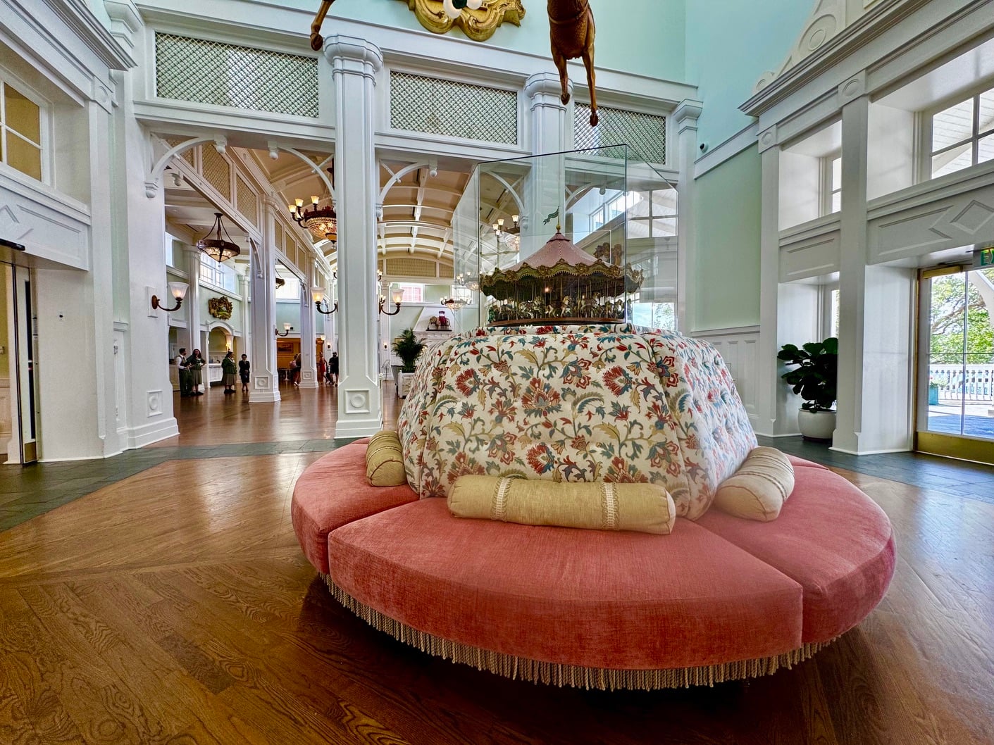 disneys boardwalk mini carousel-2026-chloe 5 | WDWINFO.COM A Closer Look at the Historic Carousel Inside Disney’s BoardWalk Inn disneys boardwalk mini carousel-2026-chloe 5