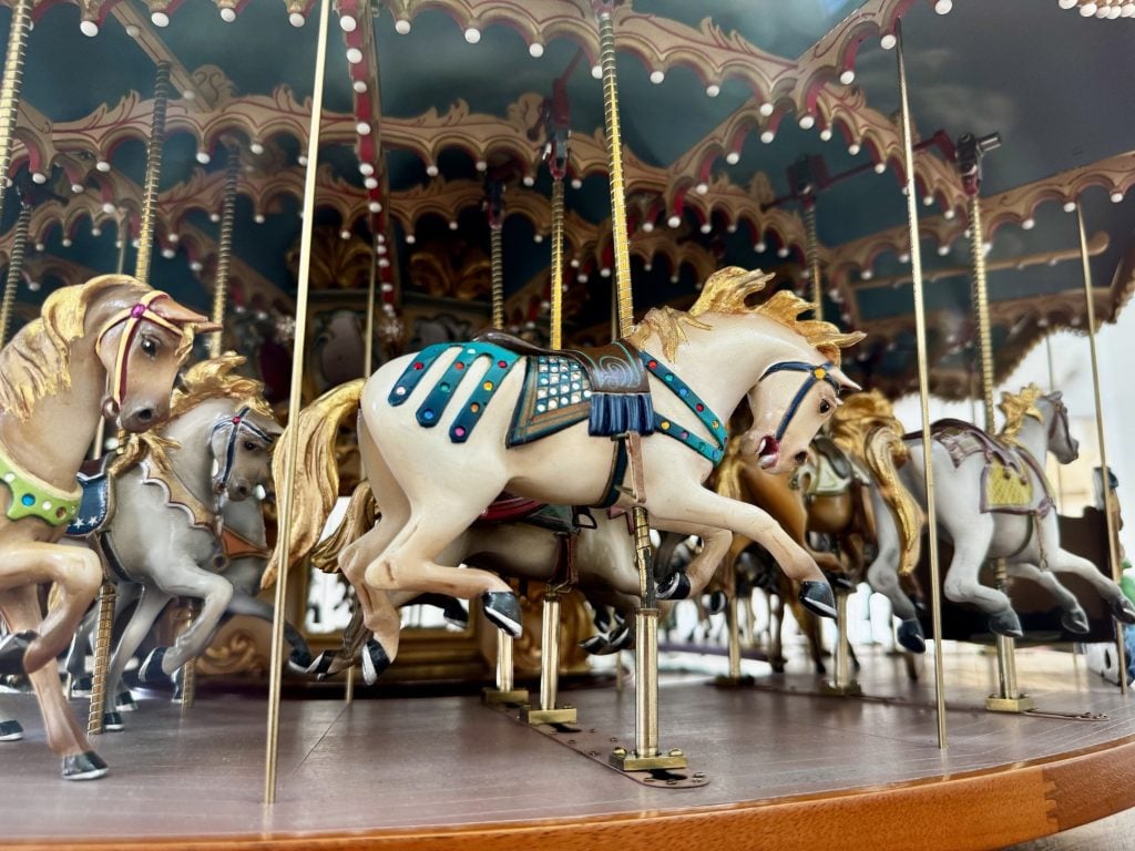 disneys boardwalk mini carousel-2026-chloe 7 | WDWINFO.COM A Closer Look at the Historic Carousel Inside Disney’s BoardWalk Inn disneys boardwalk mini carousel-2026-chloe 7
