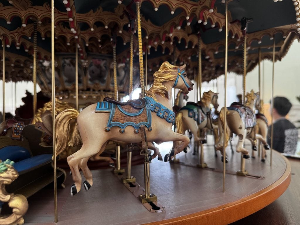 disneys boardwalk mini carousel-2026-chloe 9 | WDWINFO.COM A Closer Look at the Historic Carousel Inside Disney’s BoardWalk Inn disneys boardwalk mini carousel-2026-chloe 9