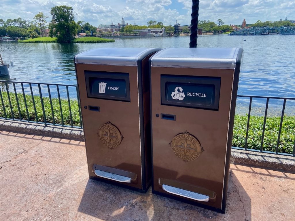 epcot tables trash cans - 4 | WDWINFO.COM EPCOT Has a New Solution to Its Trash Can Table Problem epcot tables trash cans - 4