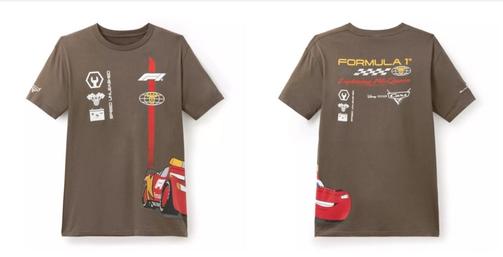 Cars F1 Brown Large | WDWINFO.COM New Disney and Pixar’s Cars with Formula 1 Merchandise Cars F1 Brown Large