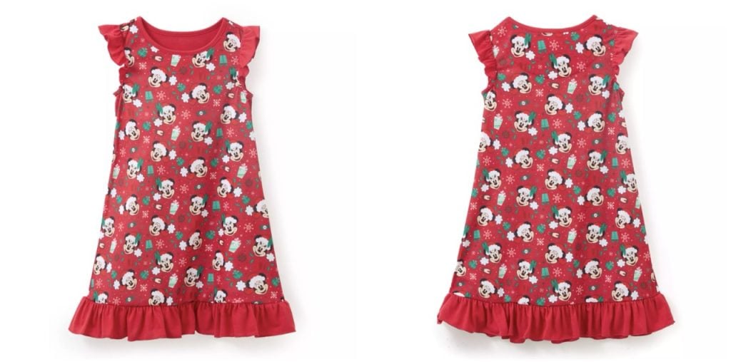 Disney Holiday Nightie Large | WDWINFO.COM New Disney Merch: The Holidays, Matching PJ Drop! Disney Holiday Nightie Large