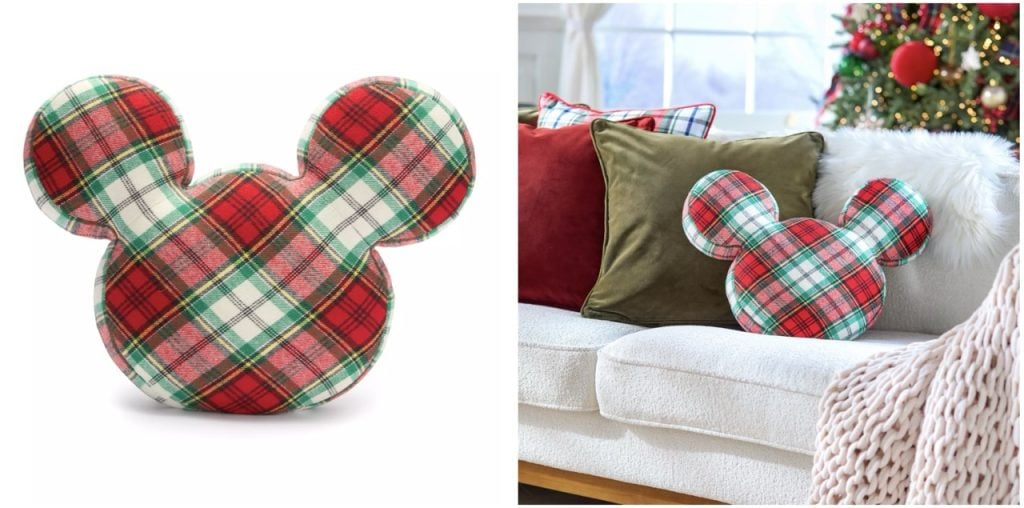 Disney Holiday Pillow Large | WDWINFO.COM New Disney Merch: The Holidays, Matching PJ Drop! Disney Holiday Pillow Large