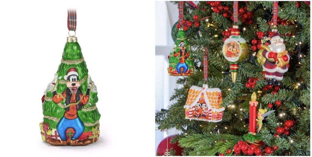 Disney Ornamanet Goofy Large | WDWINFO.COM New Disney Merch: Glass Christmas Ornaments & More Disney Ornamanet Goofy Large