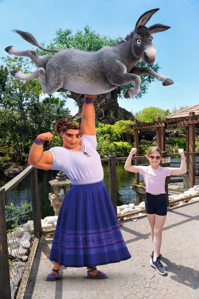 Disney World Photo Pass Donkey Large | WDWINFO.COM New Photo Ops: Hispanic & Latin American Heritage Month Disney World Photo Pass Donkey Large