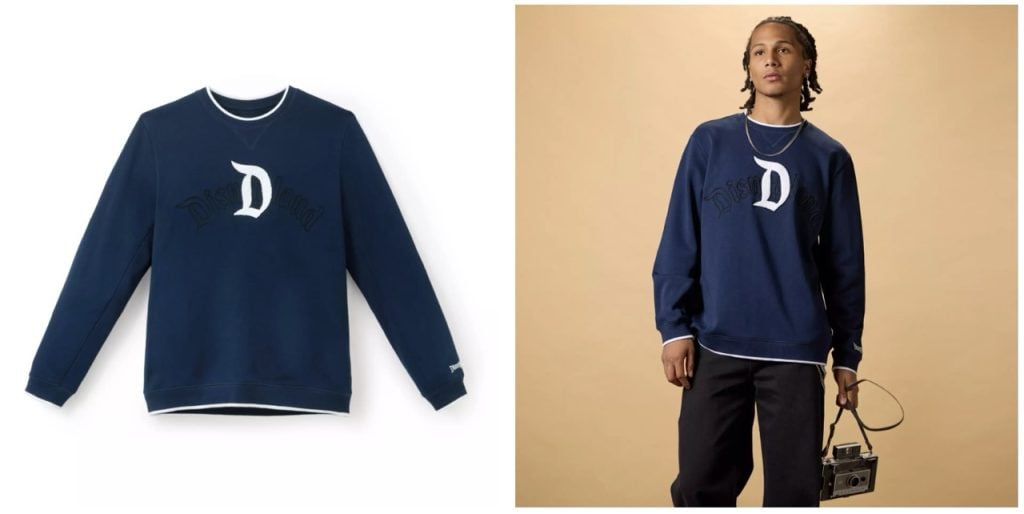 Disney merch Blue D Sweater Large | WDWINFO.COM New Disney Merch: Disneyland ‘D’ Collection Arrives Disney merch Blue D Sweater Large