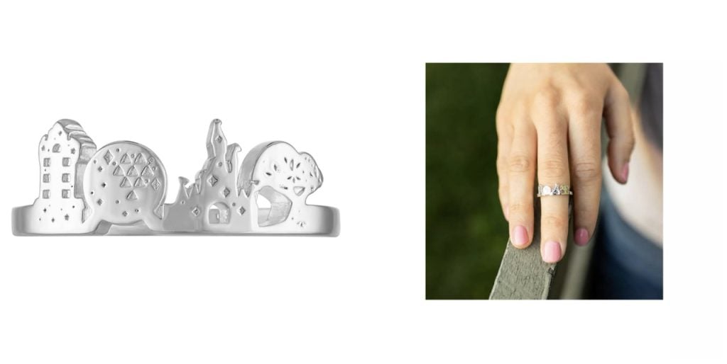 Disney merch Ring Silver Large | WDWINFO.COM New Disney Merch: Disneyland ‘D’ Collection Arrives Disney merch Ring Silver Large