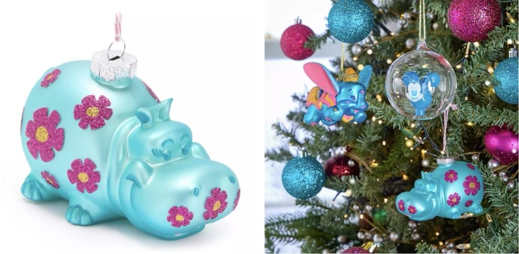 Glass Ornament Hippo Large | WDWINFO.COM New Glass Disney Ornaments for Your Holiday Decorating Glass Ornament Hippo Large