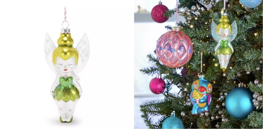 Glass Ornament Tinkerbell Large | WDWINFO.COM New Glass Disney Ornaments for Your Holiday Decorating Glass Ornament Tinkerbell Large