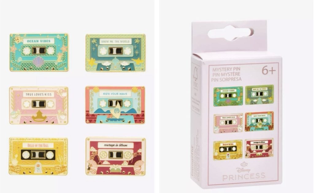 Hot Topic Princess Cassette Large | WDWINFO.COM New Disney Blind Box Bag Charms & Pins Not to Miss! Hot Topic Princess Cassette Large