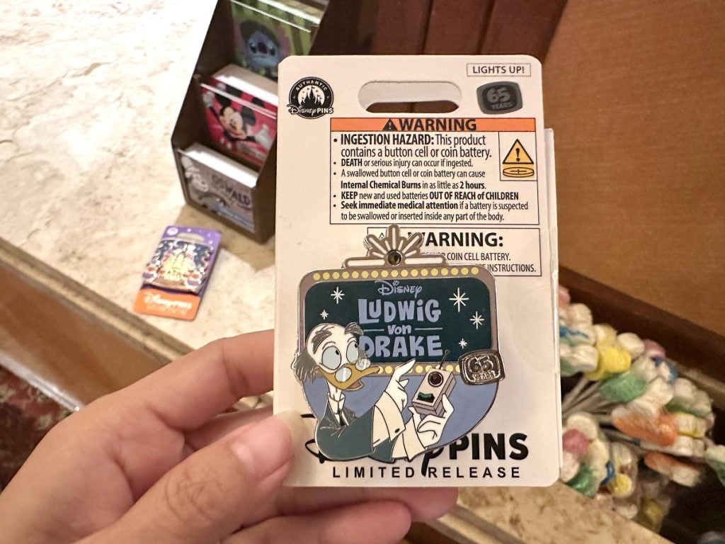 IMG_1774 | WDWINFO.COM Disneyland Pin Tuesday: 5 New Pins & Free Magic Key Button IMG_1774 Ludwig Von Drake 65th Anniversary Pin