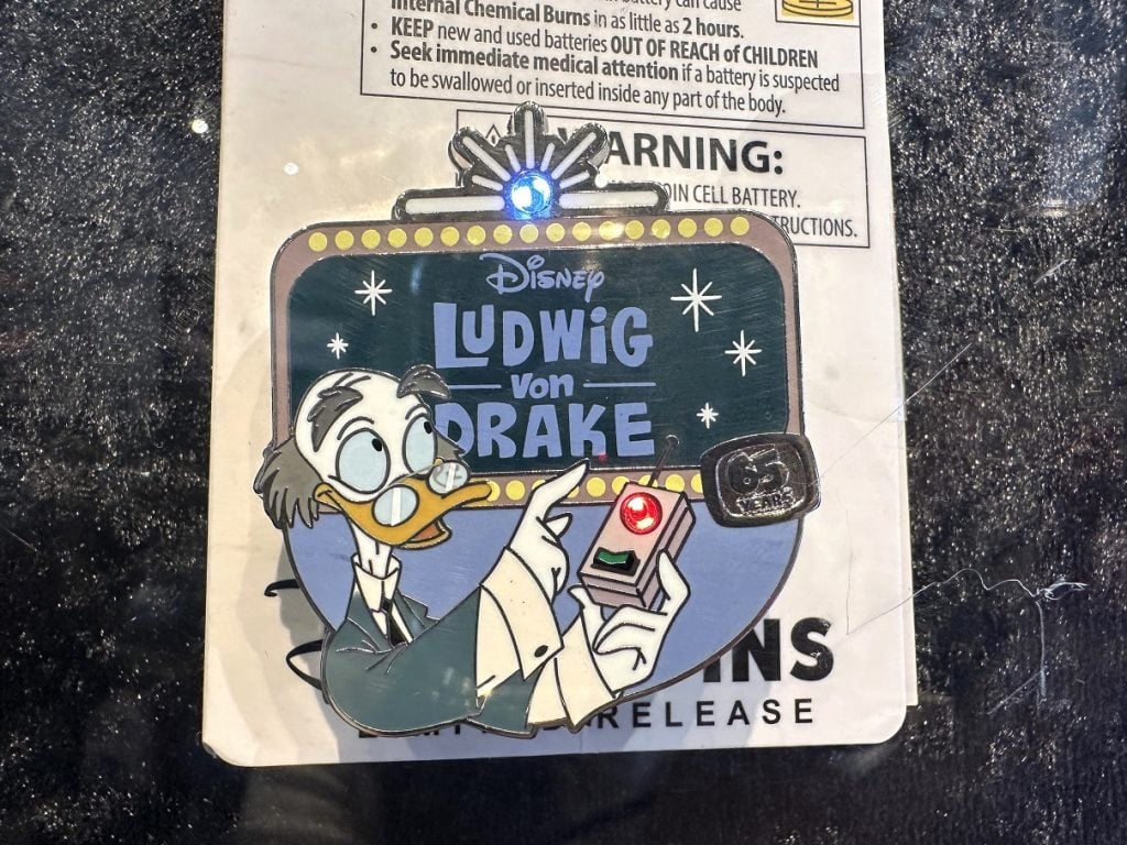 IMG_1802 | WDWINFO.COM Disneyland Pin Tuesday: 5 New Pins & Free Magic Key Button IMG_1802 Ludwig Von Drake 65th Anniversary Pin