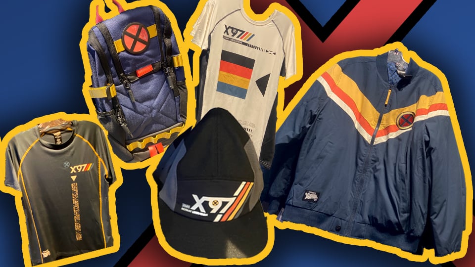 All of the NEW ‘X-Men’97’ Merch at Disney Springs XMEN97_MERCHDROPFEATURE All the new items from the 'X-Men '97' Merch line set on a blue background
