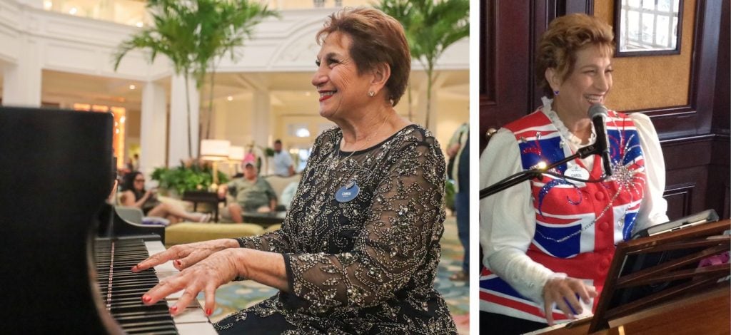 carol_stein_caseys corner_piano 2 | WDWINFO.COM Longtime EPCOT Pianist Carol Stein Returns to Disney World at Casey’s Corner carol_stein_caseys corner_piano 2