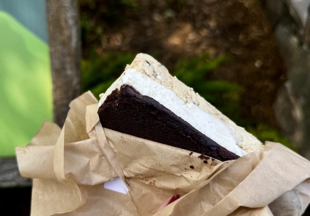 cookie dough ice cream sandwhich-DAK-chloe 4 | WDWINFO.COM Chloe’s Pooh Corner: The BEST Sweet Treat at Disney’s Animal Kingdom cookie dough ice cream sandwhich-DAK-chloe 4