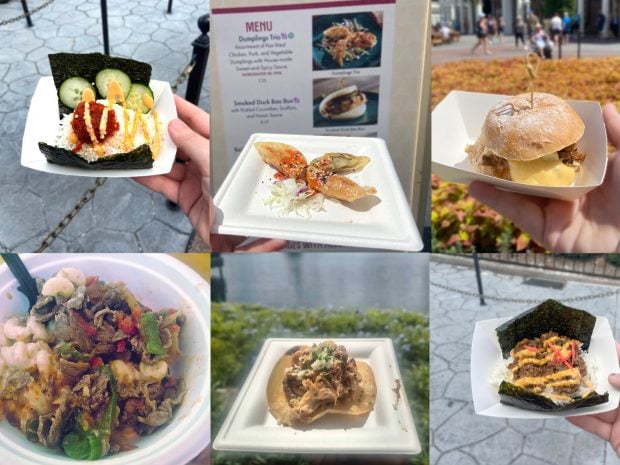 food and wine festival foods