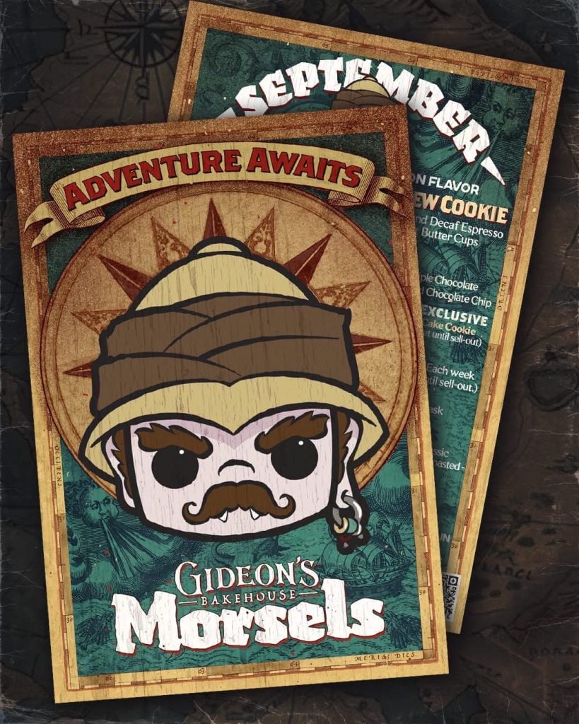 gideons bakehouse flavors_september 2026_disney springs 8 | WDWINFO.COM NEW Gideon’s Bakehouse September Flavors & Merch Feature a Joe Rohde-Coded Character gideons bakehouse flavors_september 2026_disney springs 8
