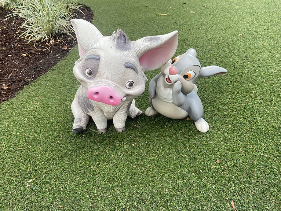 pua and thumper | WDWINFO.COM All of the NEW Critters in Animation Courtyard pua and thumper