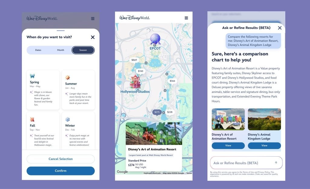 wdw-beta-planning-test-02 | WDWINFO.COM Disney World Testing NEW AI-Powered Vacation Planning Tools wdw-beta-planning-test-02