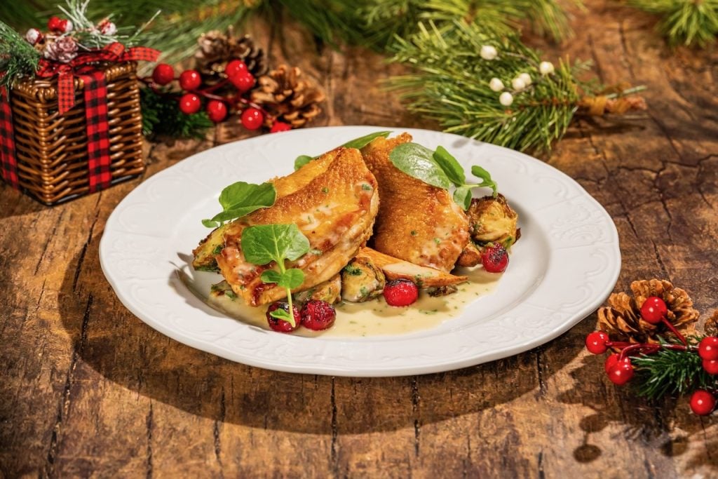 2026-WDW-MVMCP-Foodie-Guide-ChickenDish | WDWINFO.COM The 2026 Mickey’s Very Merry Christmas Party Foodie Guide is HERE! 2026-WDW-MVMCP-Foodie-Guide-ChickenDish