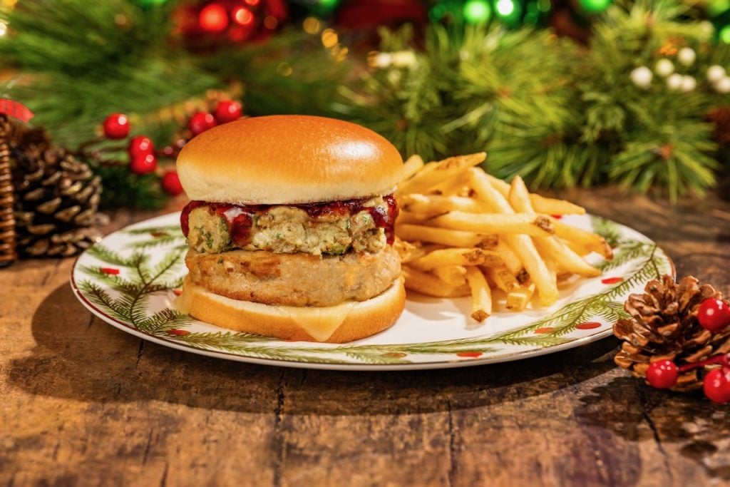 2026-WDW-MVMCP-Foodie-Guide-TurkeyBurger | WDWINFO.COM The 2026 Mickey’s Very Merry Christmas Party Foodie Guide is HERE! 2026-WDW-MVMCP-Foodie-Guide-TurkeyBurger