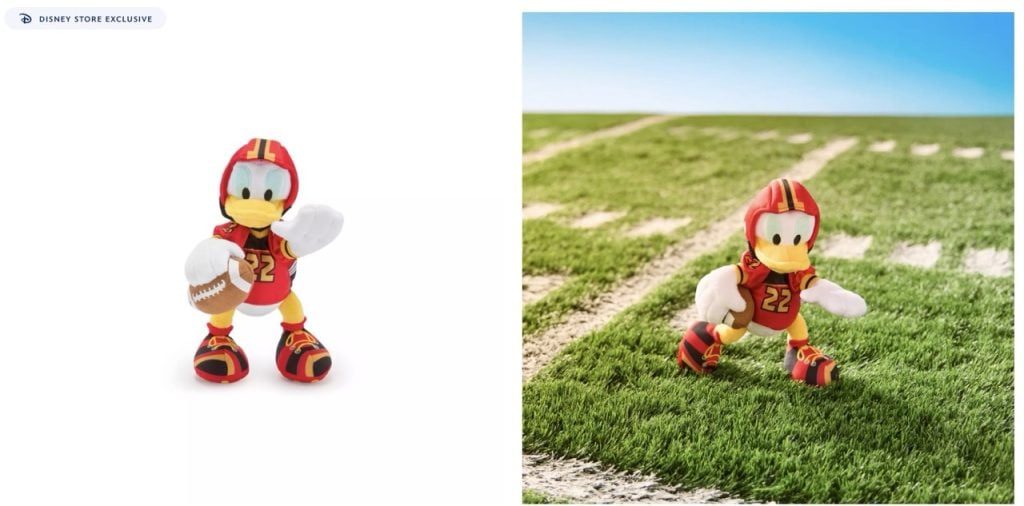 Disney Football Plush Donald Large | WDWINFO.COM New Disney Football Plush Mini Bean Bag Characters Disney Football Plush Donald Large