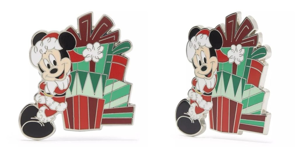 Disney Holiday Pins Mickey Large | WDWINFO.COM 3 New Holiday Disney Pins to Add to Your Collection! Disney Holiday Pins Mickey Large