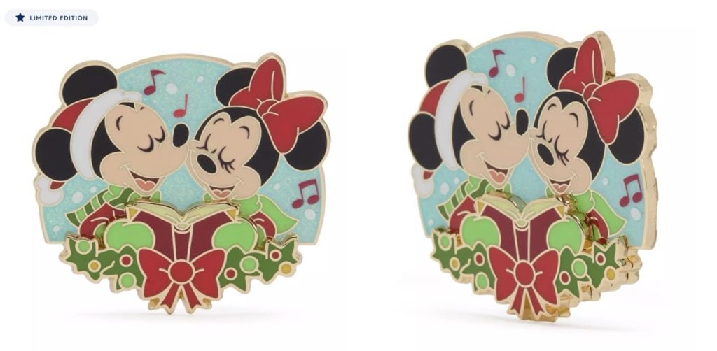 Disney Holiday Pins Minnie Mickey Large | WDWINFO.COM 3 New Holiday Disney Pins to Add to Your Collection! Disney Holiday Pins Minnie Mickey Large
