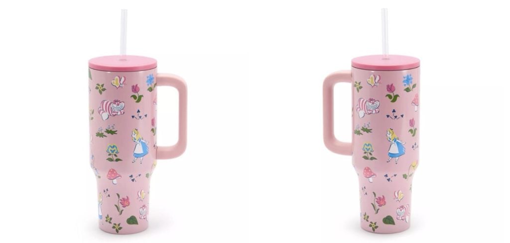 Disney Merch Alice TUmbler Large | WDWINFO.COM New Disney Merch: Holiday, Dumbo, Tumblers & Charms! Disney Merch Alice TUmbler Large