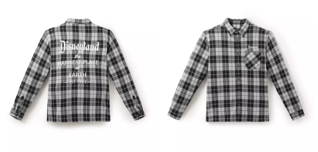 Disney Merch Flannel DLR Large | WDWINFO.COM New Disney Merch: Holiday, Dumbo, Tumblers & Charms! Disney Merch Flannel DLR Large