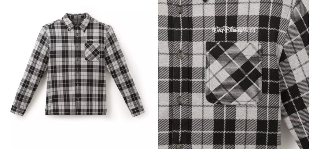 Disney Merch Flannel WDW Large | WDWINFO.COM New Disney Merch: Holiday, Dumbo, Tumblers & Charms! Disney Merch Flannel WDW Large