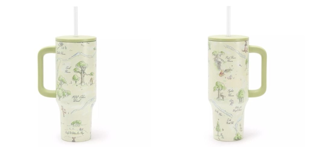 Disney Merch Pooh Map Tumbler Large | WDWINFO.COM New Disney Merch: Holiday, Dumbo, Tumblers & Charms! Disney Merch Pooh Map Tumbler Large