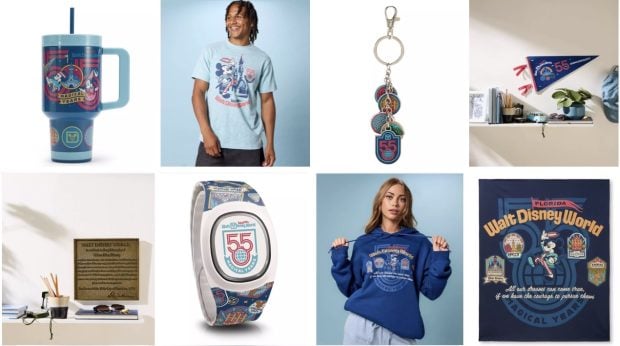 Walt Disney World’s 55th Anniversary Collection Available Now! Disney World 55th Merch Header Large