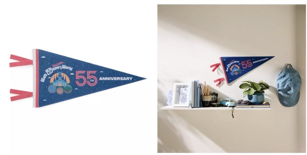 Disney World 55th Merch Pennet Large | WDWINFO.COM Walt Disney World’s 55th Anniversary Collection Available Now! Disney World 55th Merch Pennet Large