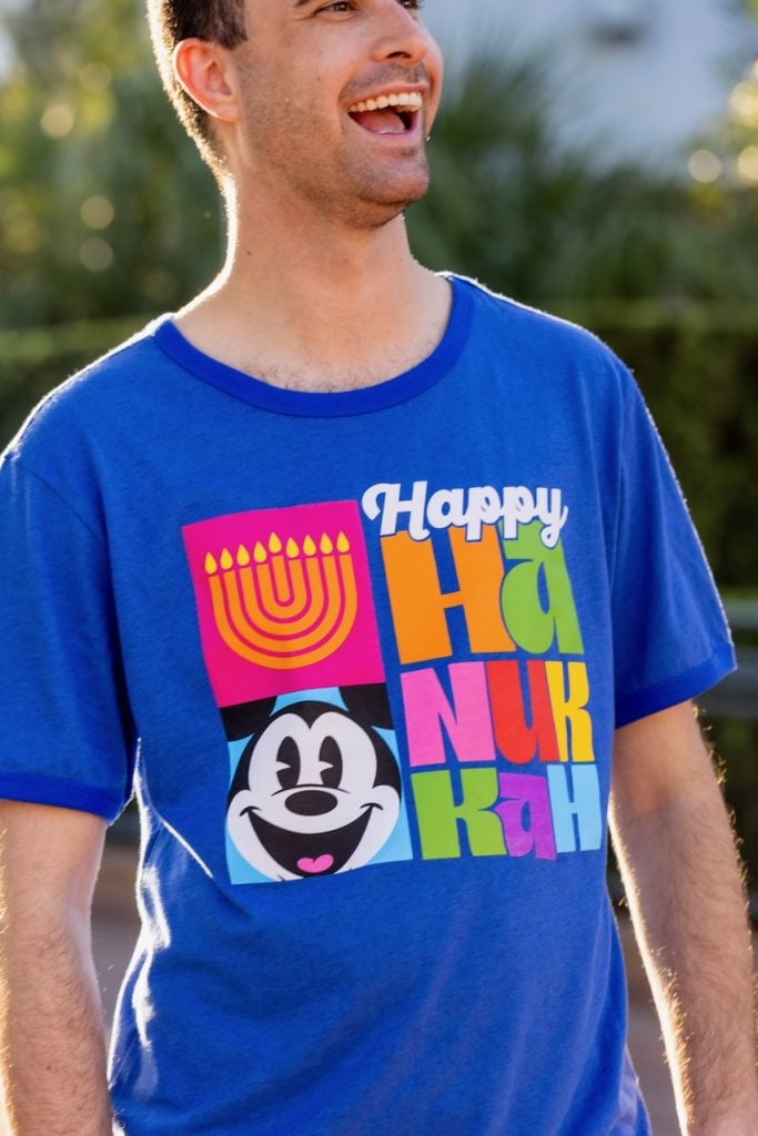 Happy-Hanukkah-Shirt | WDWINFO.COM Disney Reveals New Hanukkah Merchandise for 2026 Happy-Hanukkah-Shirt