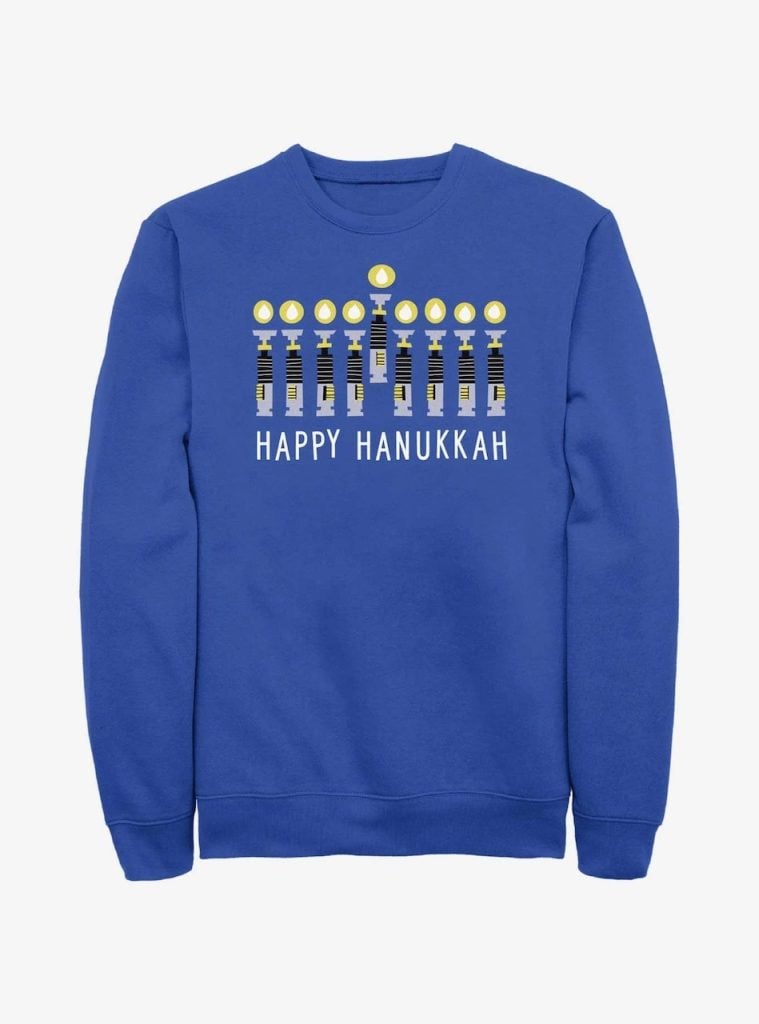 Happy-Hanukkah-Sweatshirt | WDWINFO.COM Disney Reveals New Hanukkah Merchandise for 2026 Happy-Hanukkah-Sweatshirt