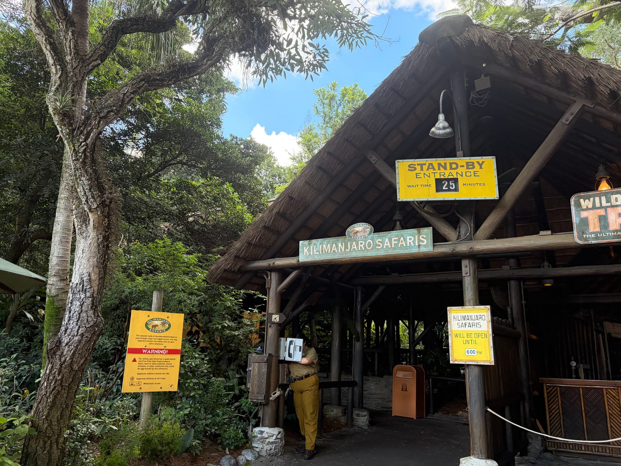 Why Does Kilimanjaro Safari at Animal Kingdom Always Have a Short Wait Time? Kilimanjaro Safari Entrance