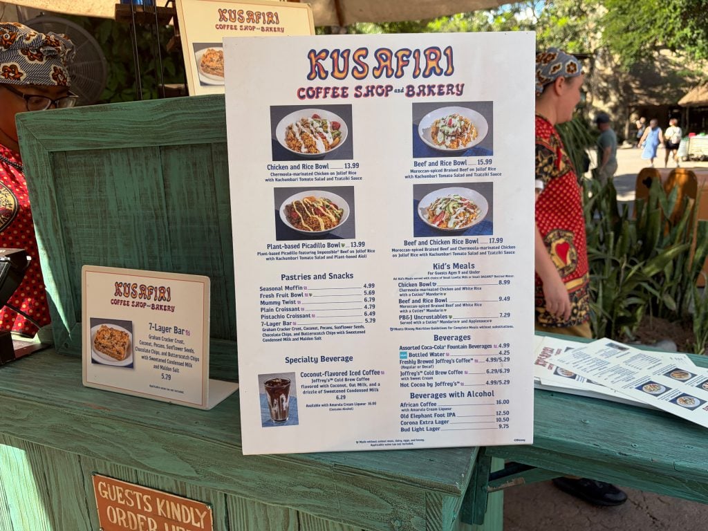 KusafiriMenuSeasonal | WDWINFO.COM Why Is the Mummy Twist the Best Halloween Treat at Animal Kingdom This Year? KusafiriMenuSeasonal