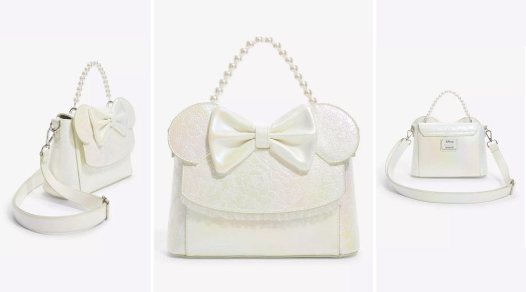Loungefly Disney Wedding Crossbody Large | WDWINFO.COM New Loungefly Iridescent Wedding Bow Series + More Loungefly Disney Wedding Crossbody Large